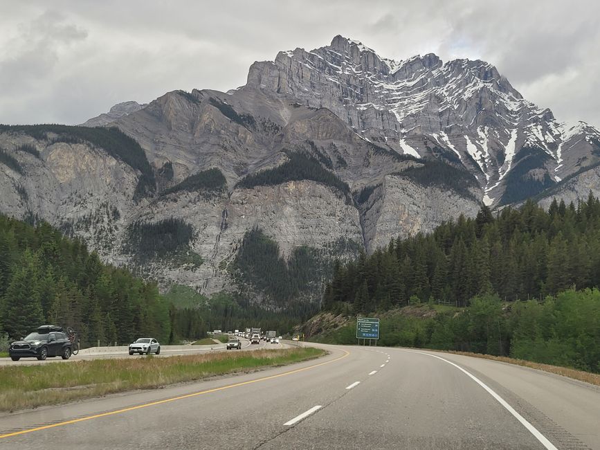 Rocky Montains kurz vor Banff