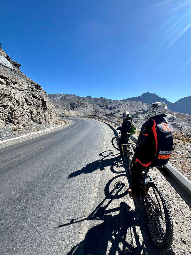 At the start of the new Yungas Road