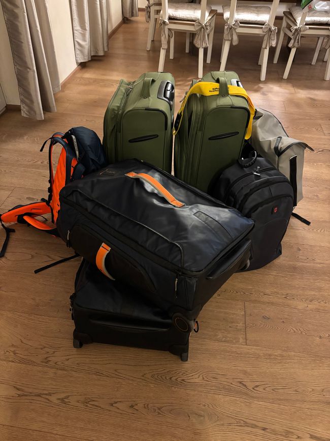 Maletas listas! Gepäck endlich fertig!