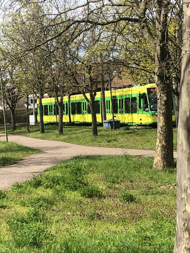 The tram at the turning point