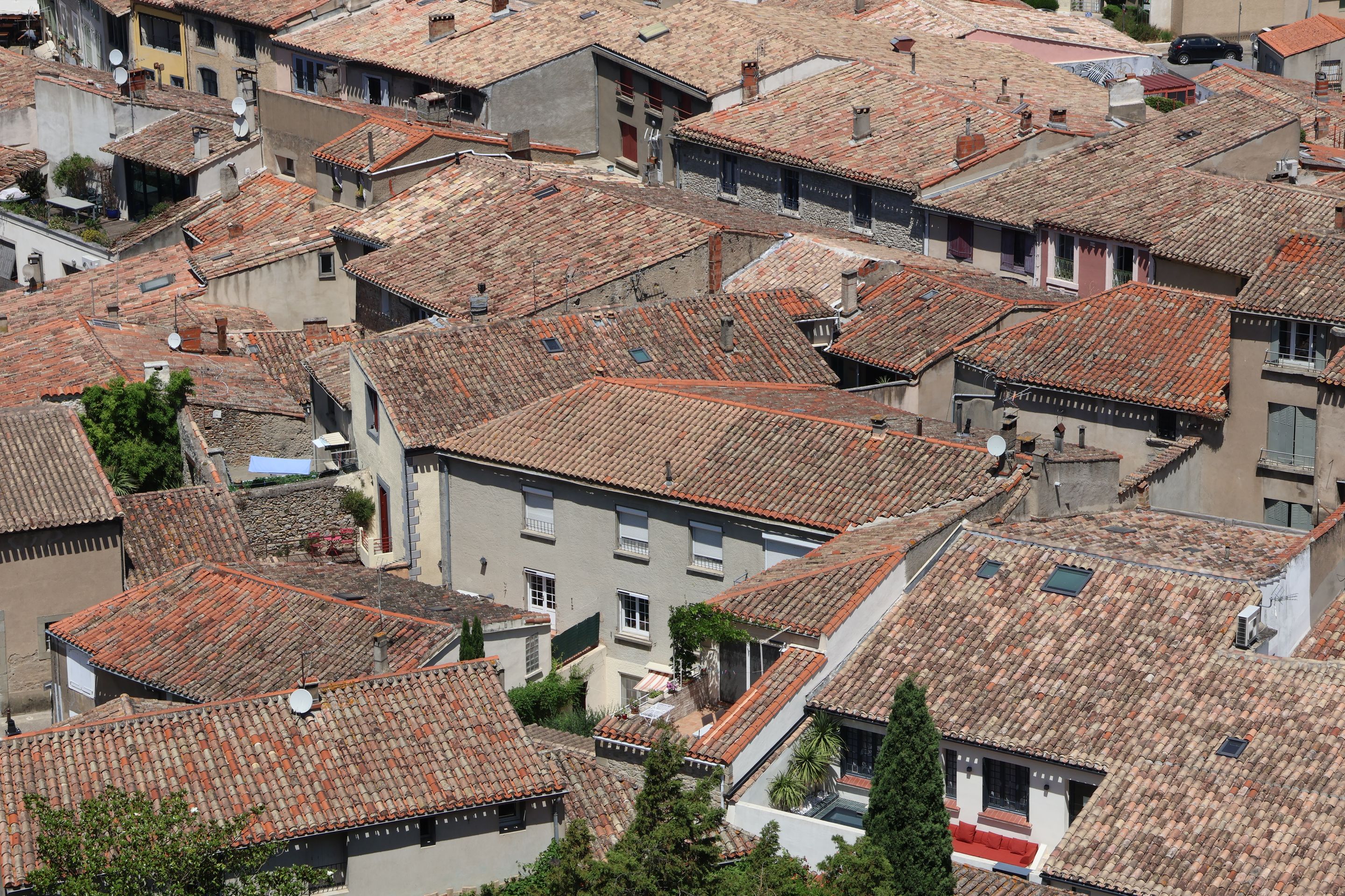 Maisons de ville vues d