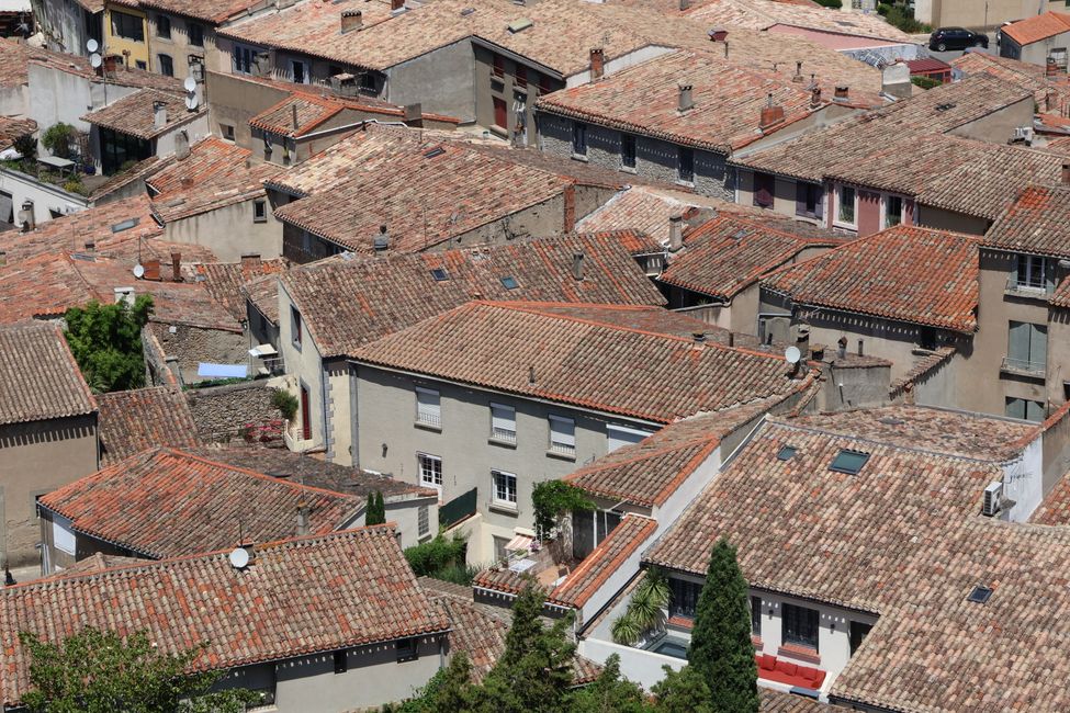 Maisons de ville vues d'en haut