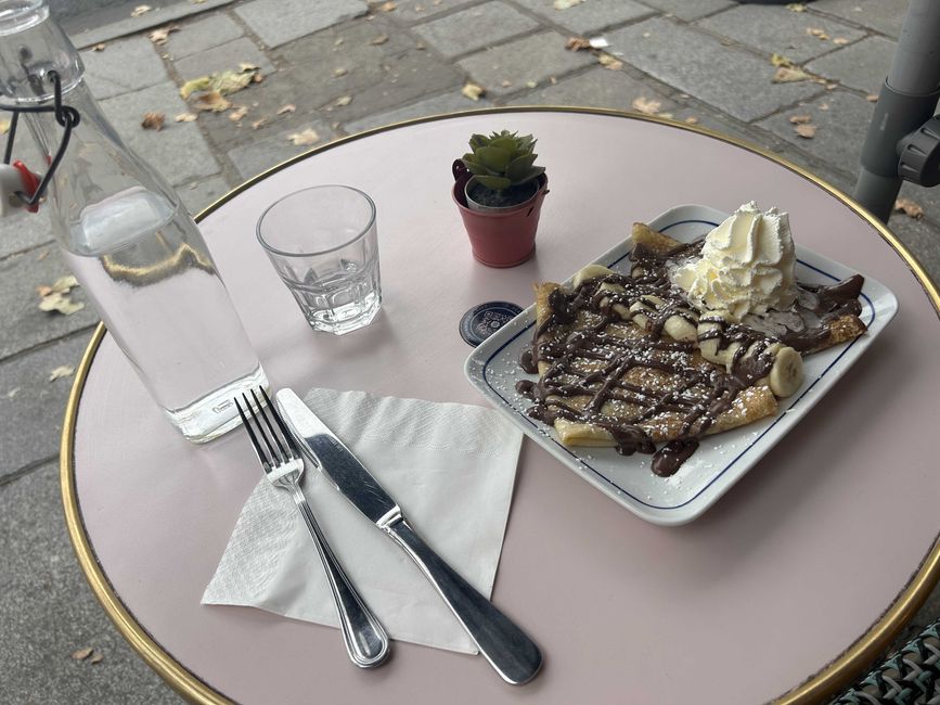 Bananen-Schokolade-Crepe