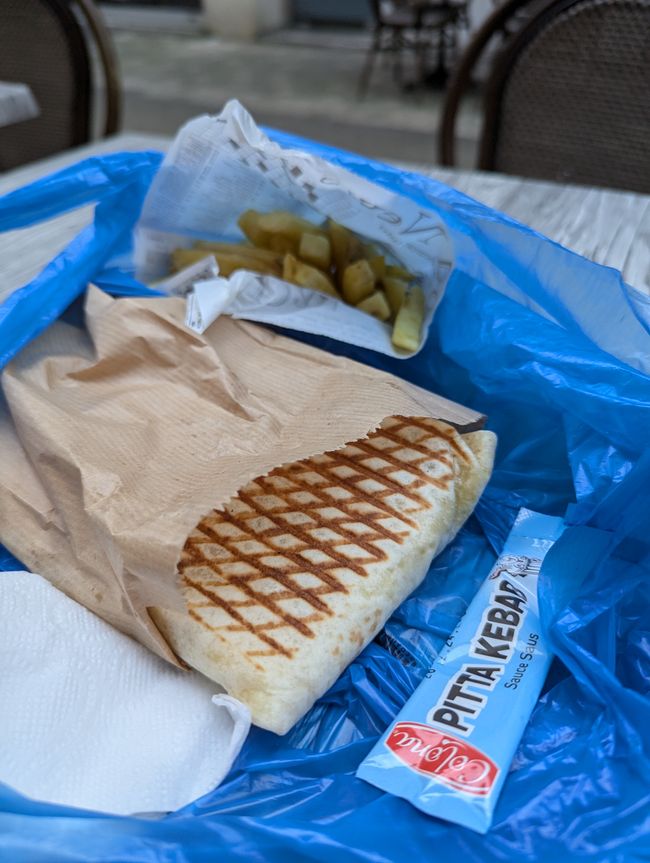 Abendessen, eine Dönertaschen (Taco)