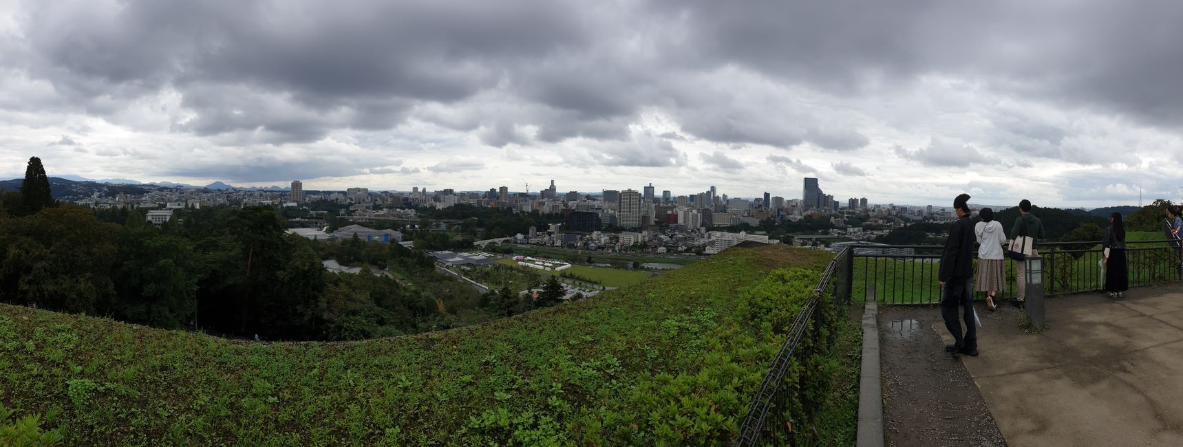 Gute Aussicht mit Wolken