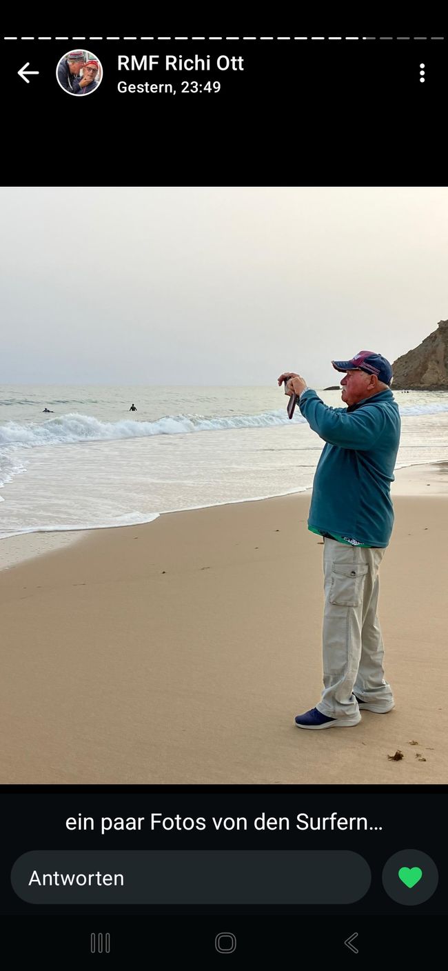 Ricci fotografiert die Surfer
