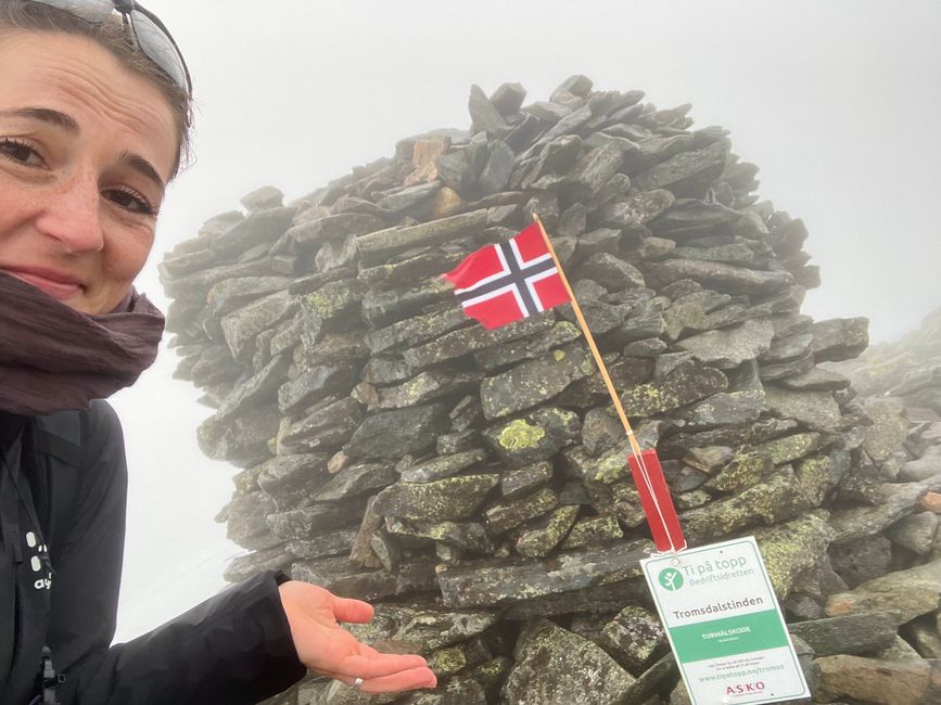 Mein Gipfelfoto mitten in einer Woke