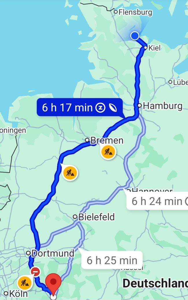 Die erste Tagesetappe