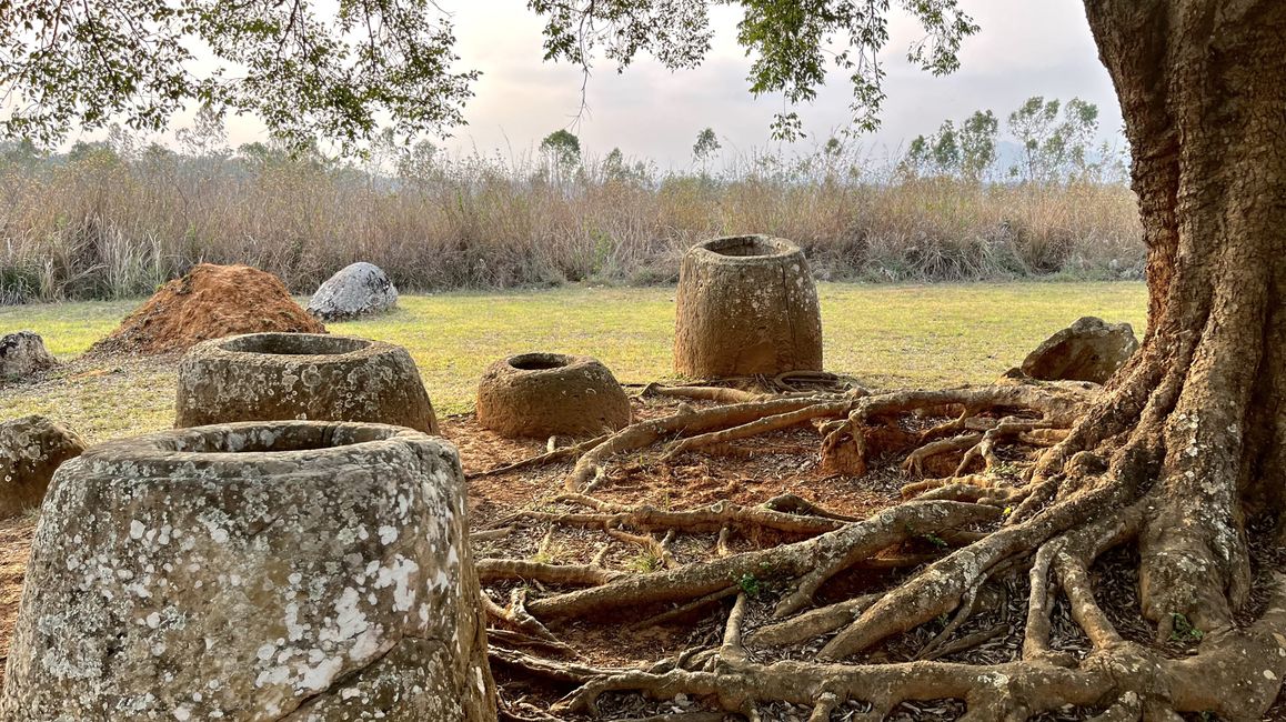 in der laotischen Landschaft