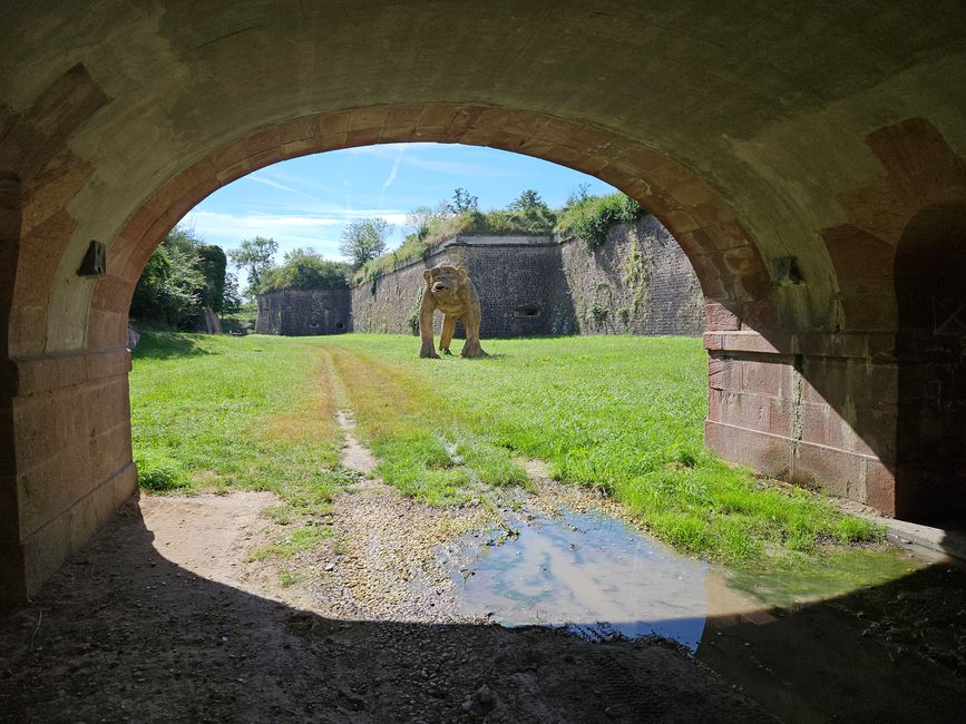 Neuf-Brisach: Straw animal art