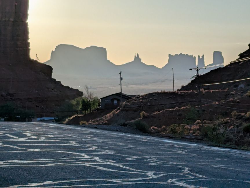 Chemin vers le Monument Valley
