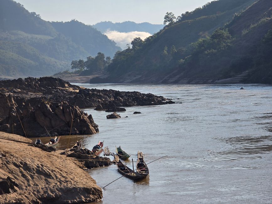 Auf dem Mekong von Luang Prabang nach Ban Houayxay