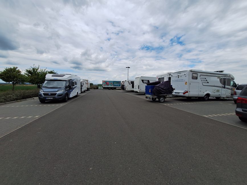 Setting up the campers