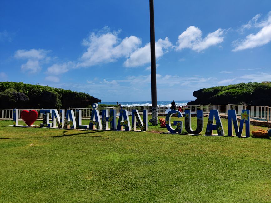 Travis traveling in Guam