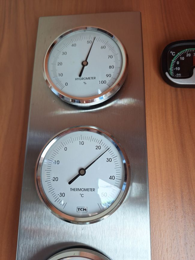 Thermometer zeigt 25°