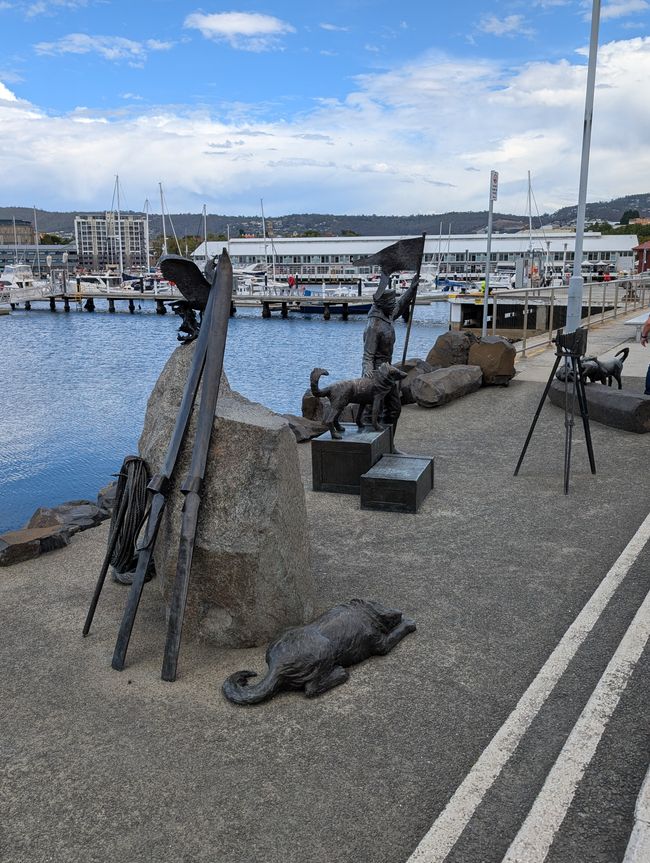 en el puerto