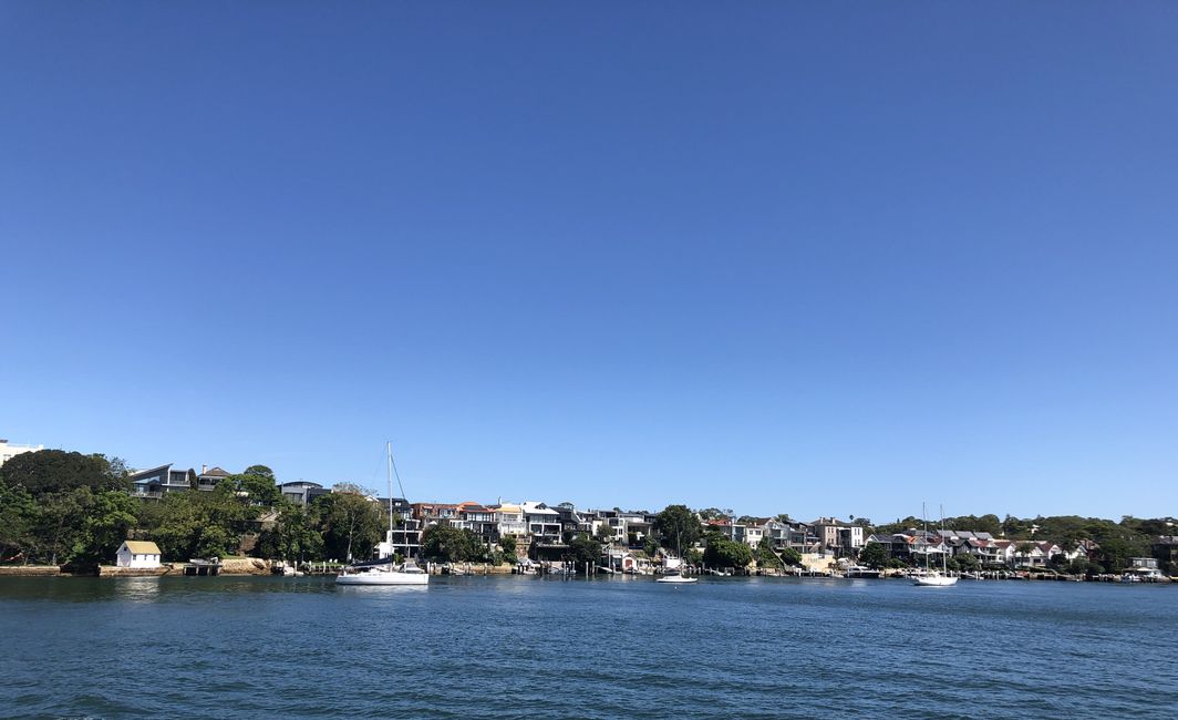 ... risalendo il fiume Parramatta ...