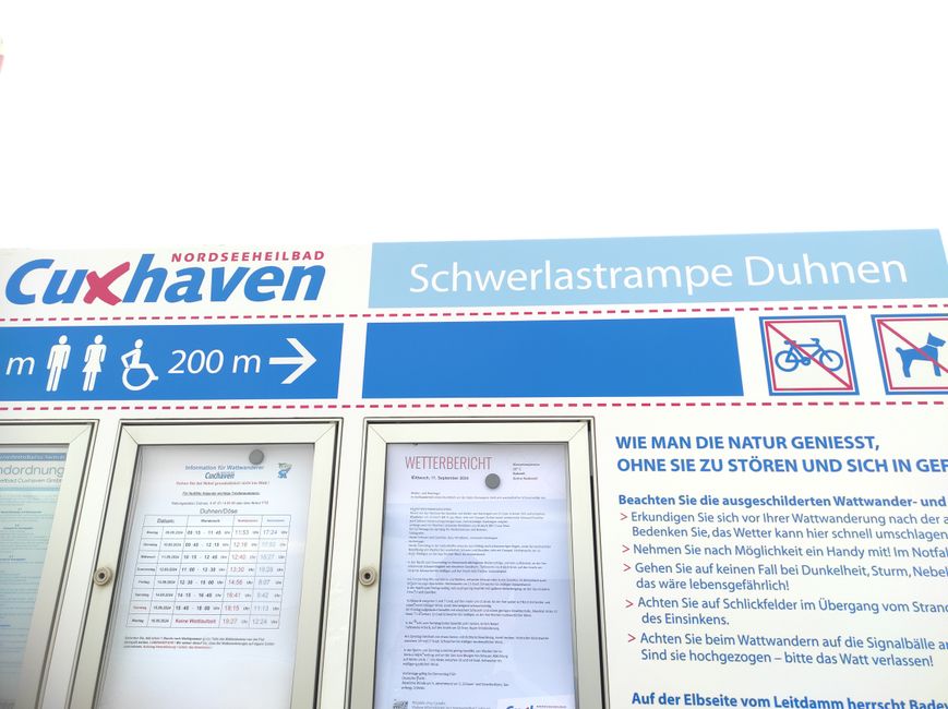 After work, a visit to Cuxhaven Duhnen