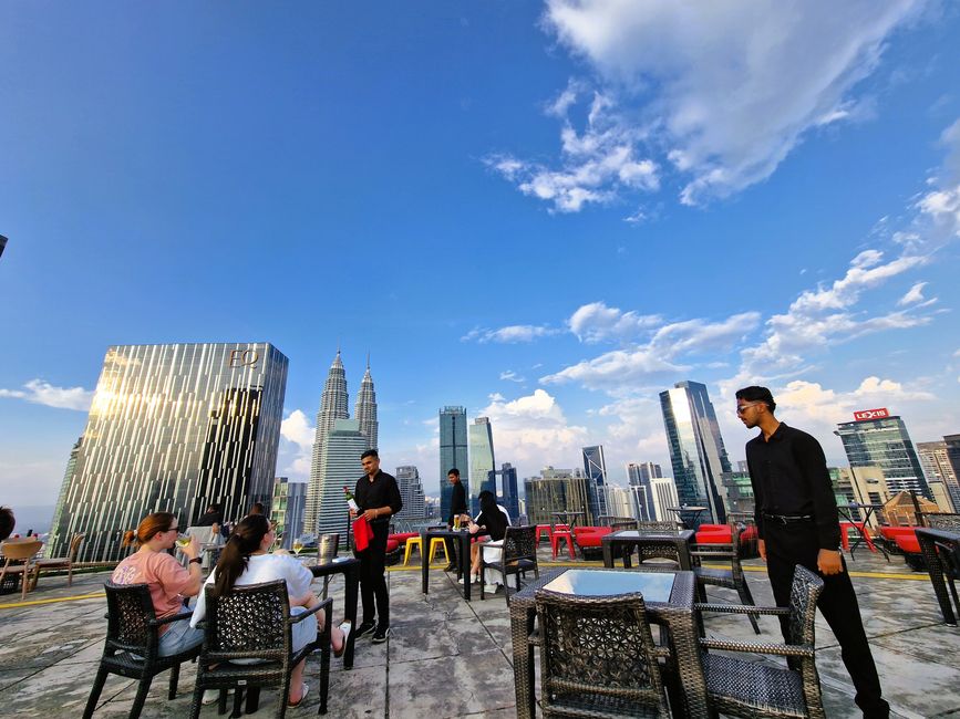 Helipad bar. Former helicopter landing pad