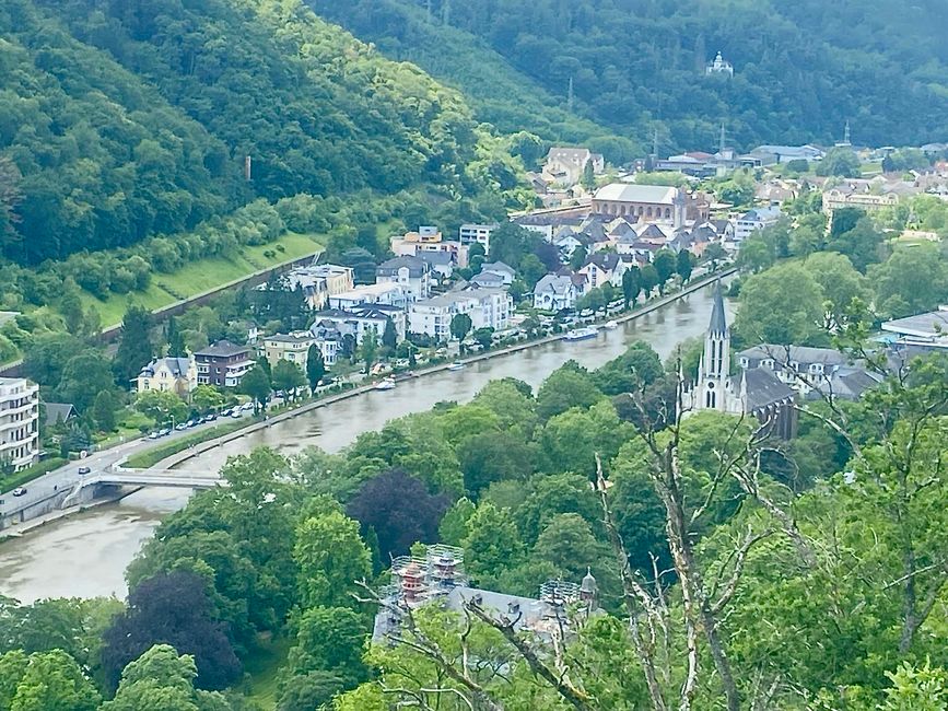 View from above of the Lahn.