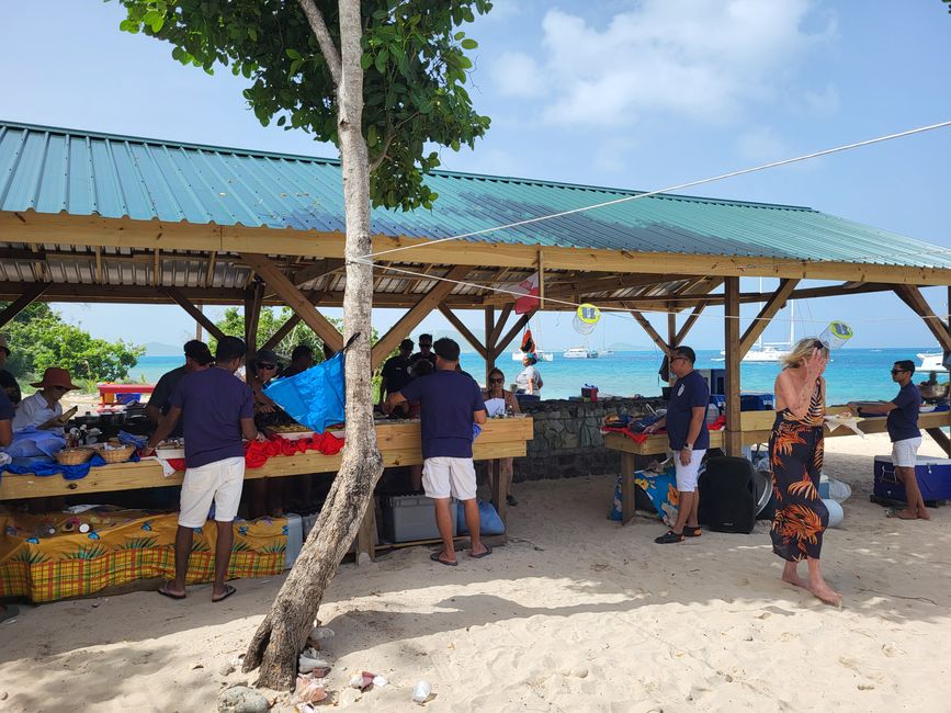 Barbecue sur la plage