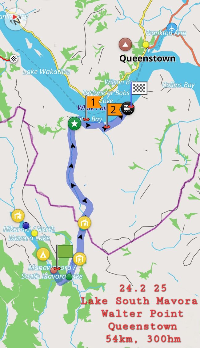 24.2.25 Lake Mavora->Walter Point-> Queenstown
