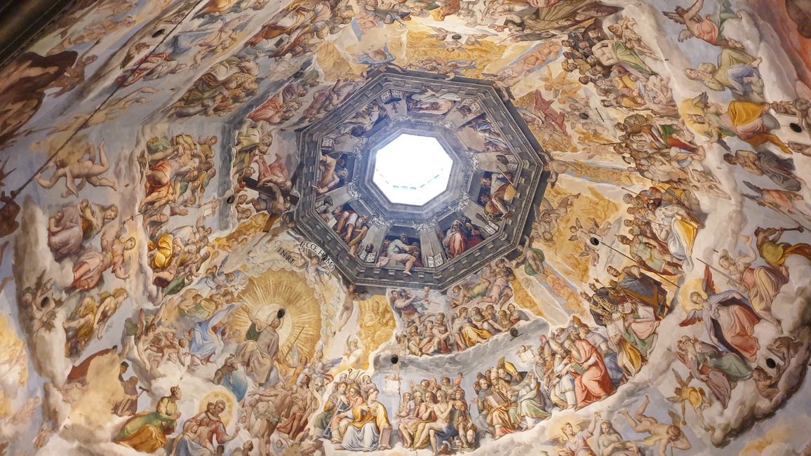 Frescoes on the dome