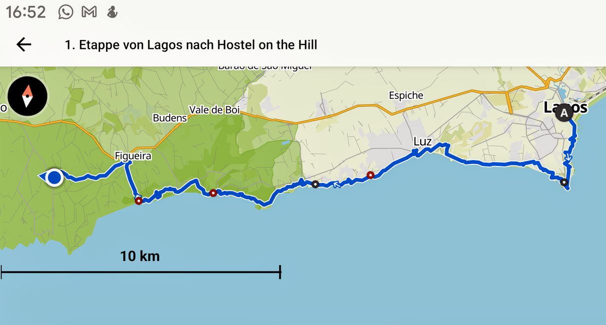 1. Étape de Lagos à l'auberge on the Hill