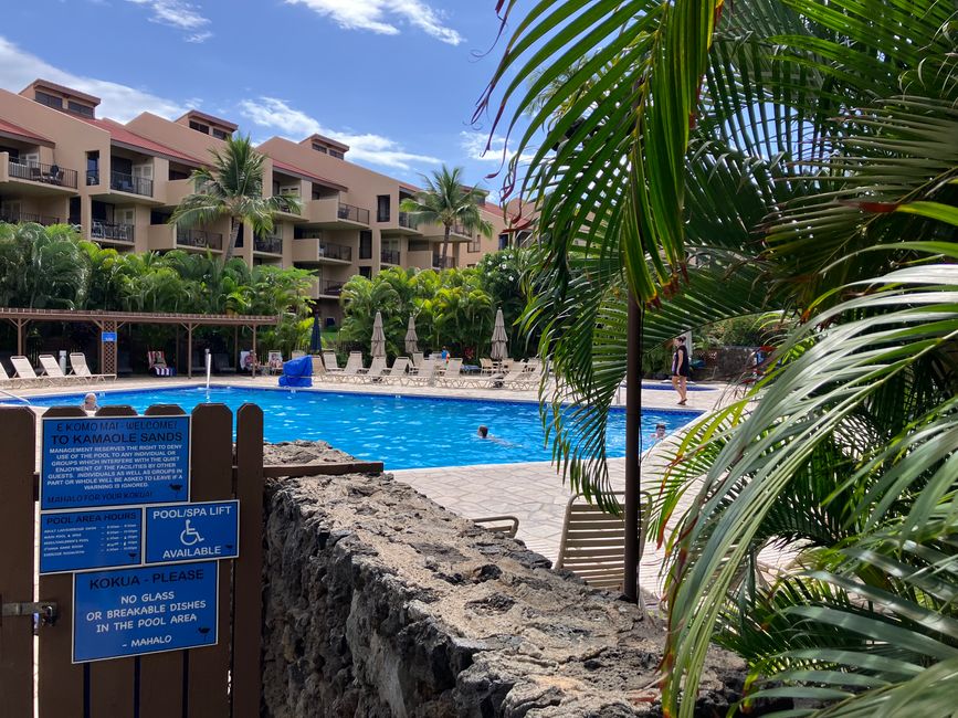 Pool in unserem Appartement Hotel Kamaole Sands 