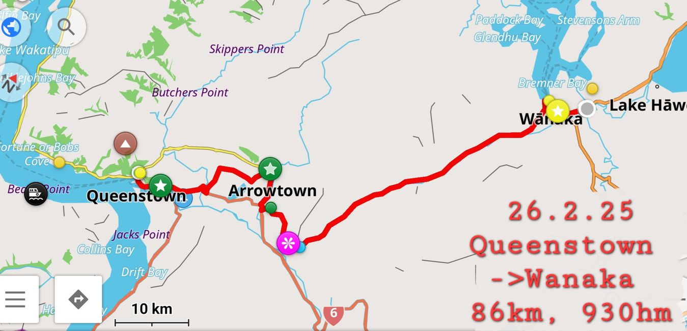 26.2.25 Queenstown->Wanaka