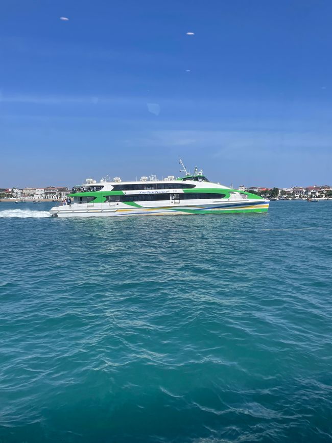 The ferry to Zanzibar