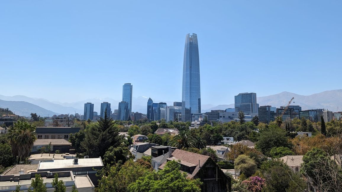 Llegada a Santiago de Chile