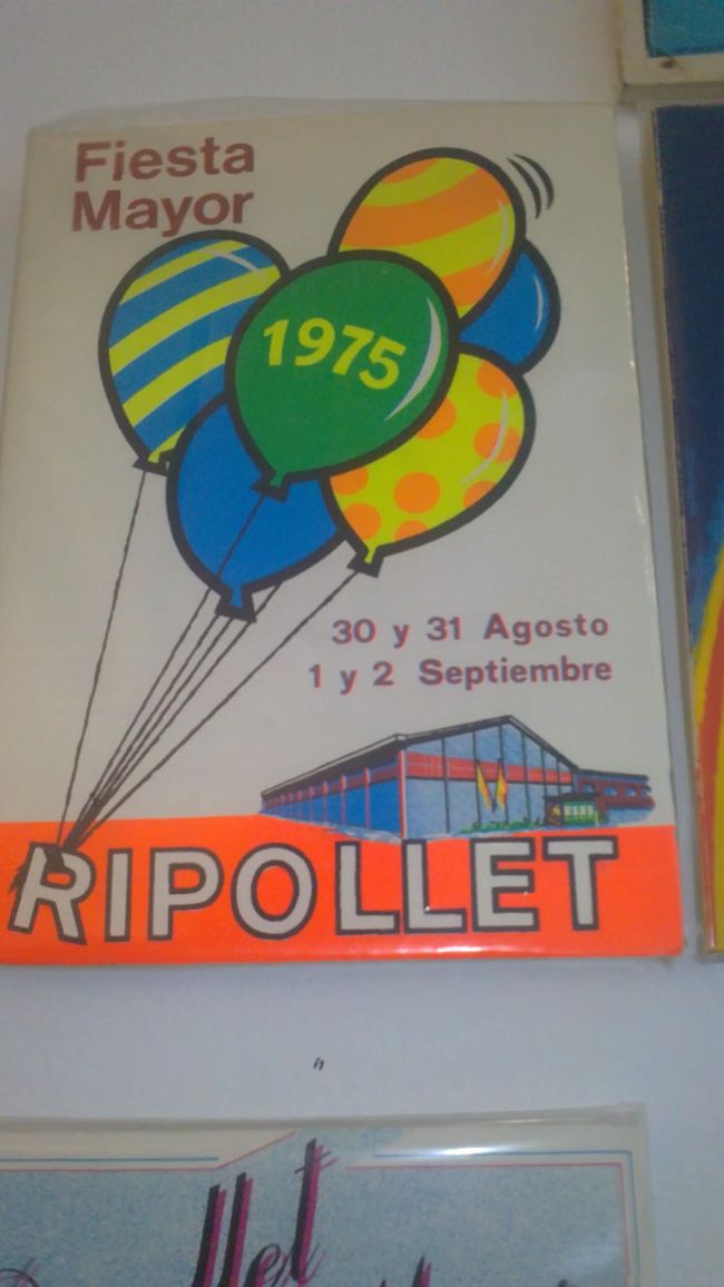 Old posters of the Festa Major de Ripollet (photos from 2018)