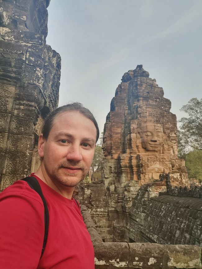 Abendlich am Bayon Tempel ...