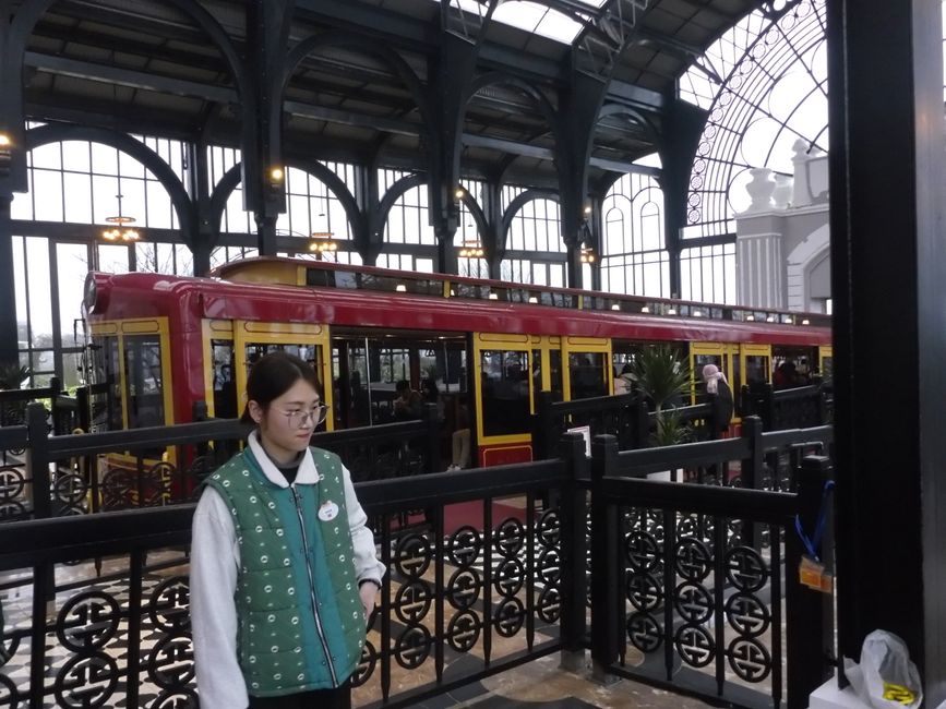 Bahn im Retro-Stil