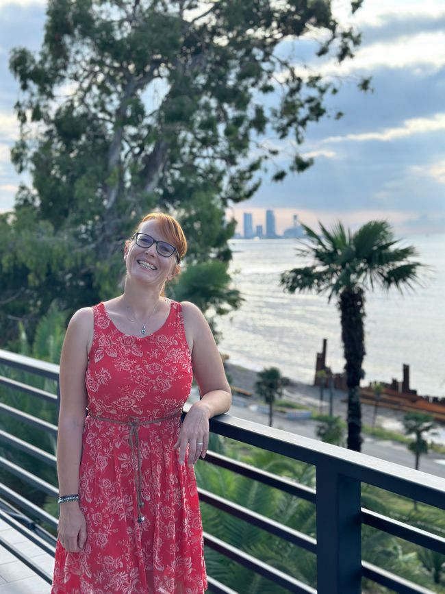 Batumi im Hintergrund