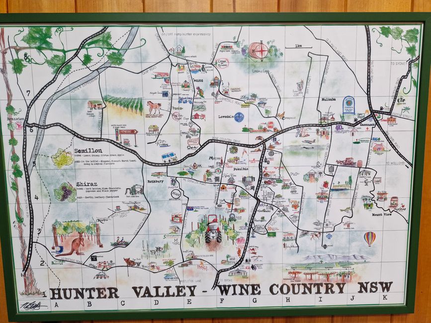 Hunter Valley Karte