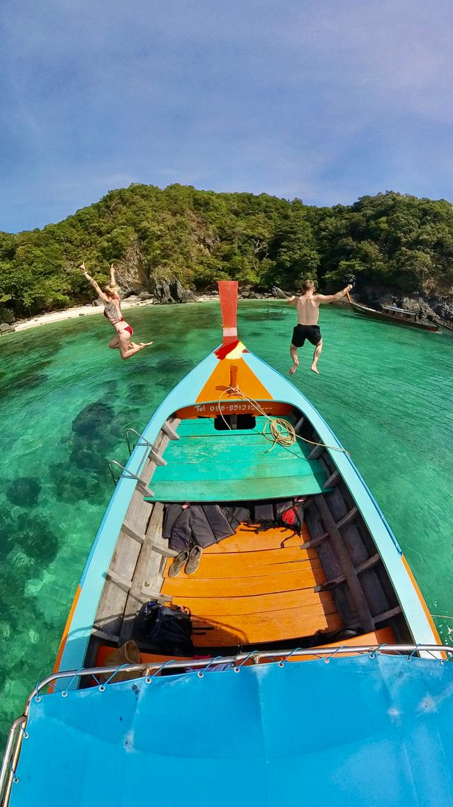 Day 365 - Take the longtail boat to Coral Island & snorkel