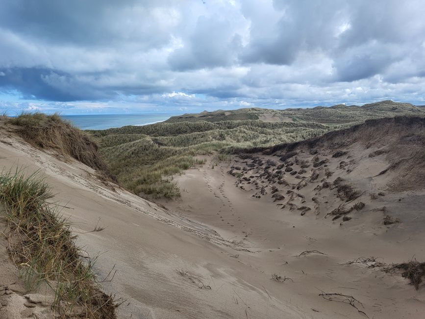 Wanderung beim Leuchtturm Lodbjerg