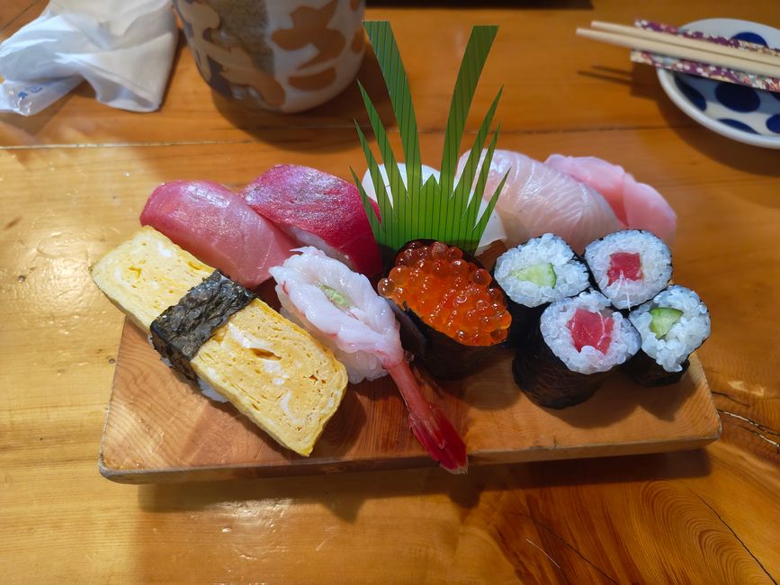 Nigiris und Makis – unser Abendessen