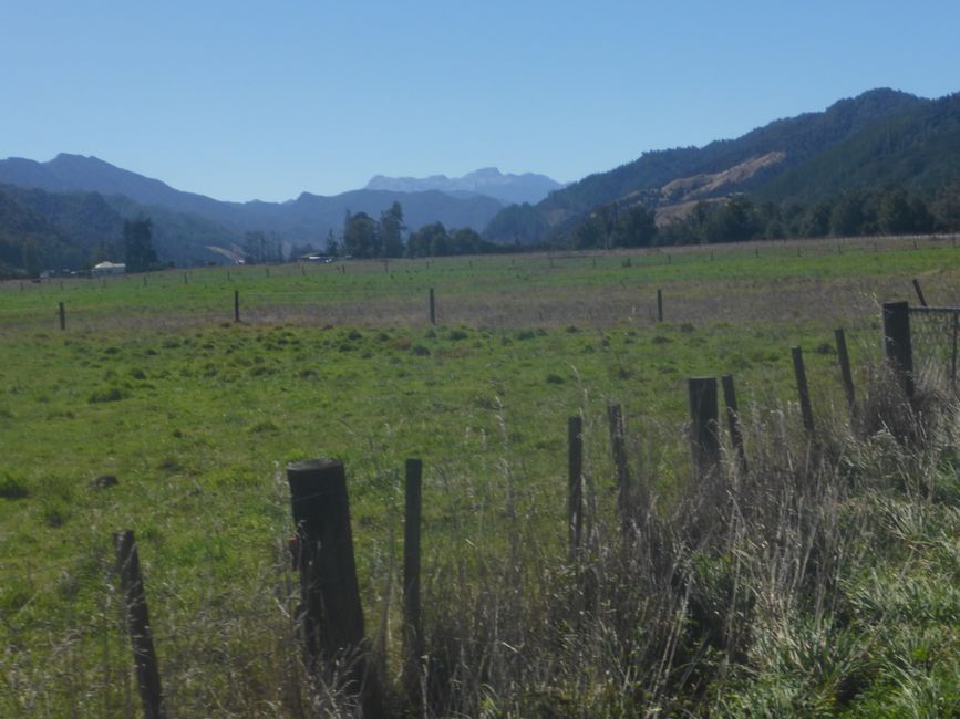 La vallée devient plus large
