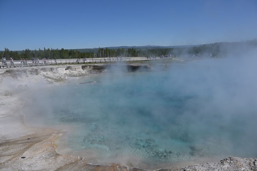 Bassin de geysers Midway - Cratère Geyser Excelsior