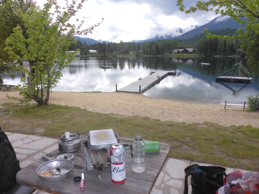 Tolle Anlage mit Blick auf die Lodge 
