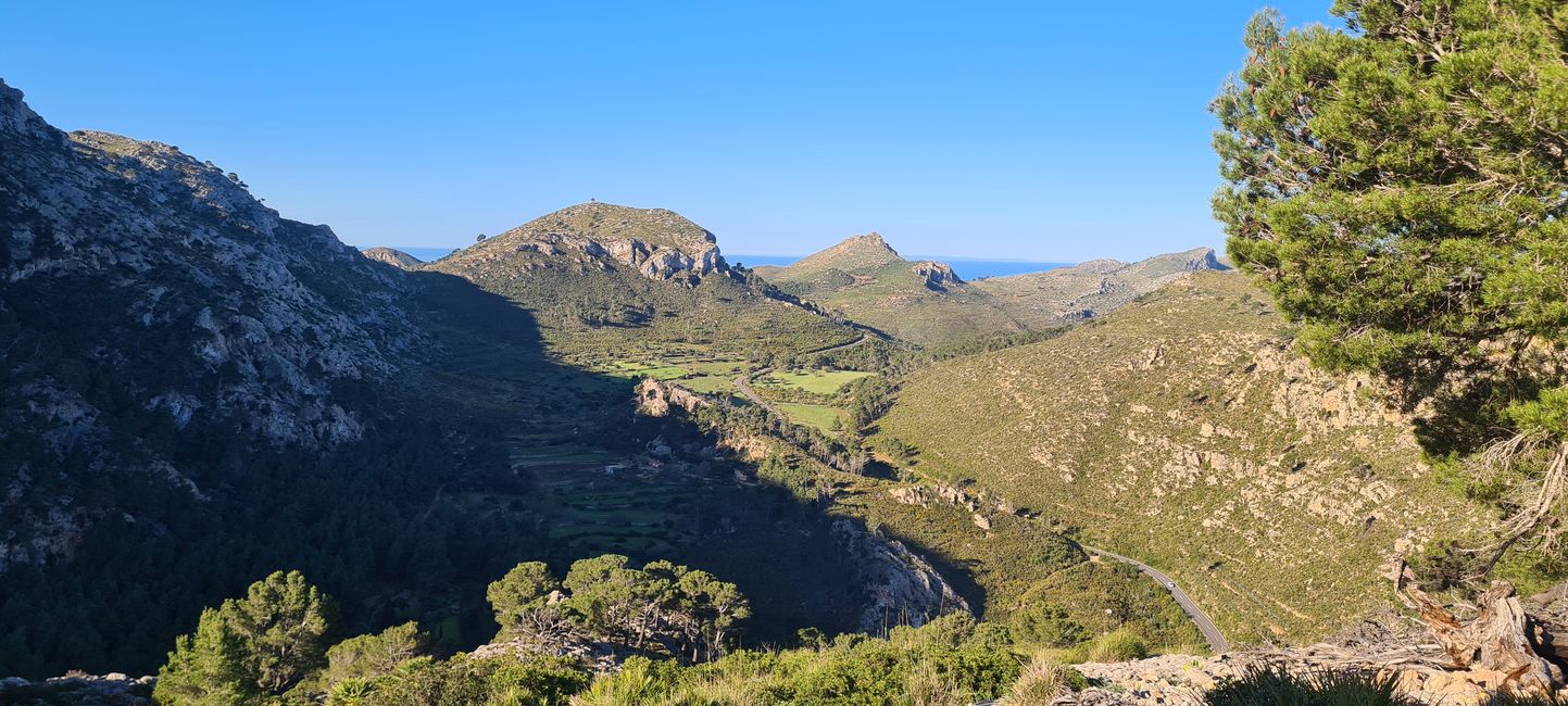 Der erste Anstieg von Finca Ses Fontanelles nach Estellencs