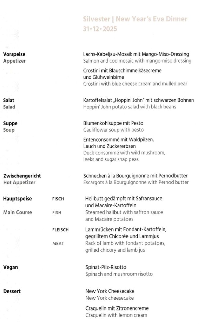 Tag 55: Silvestergaladinner