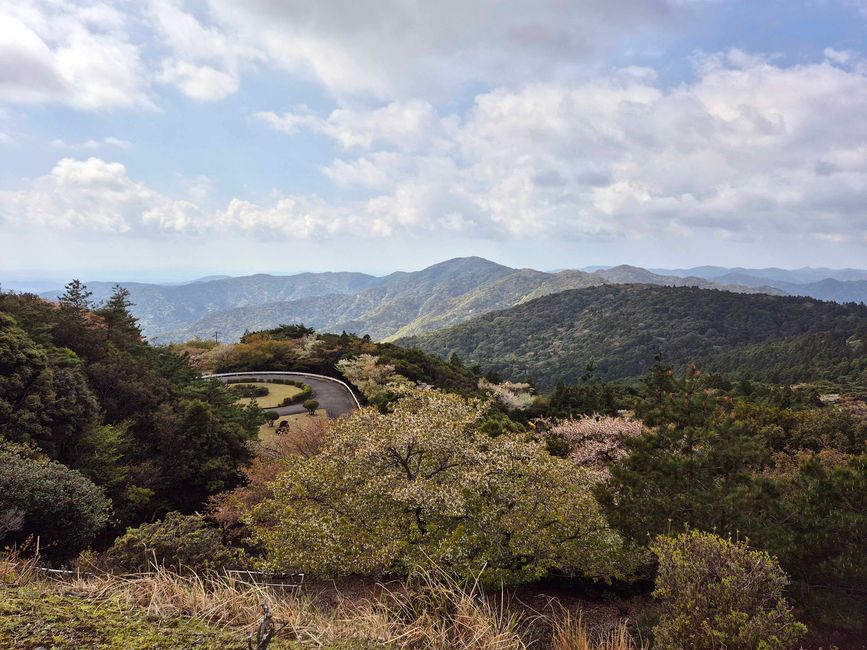 Aussicht vom dem Berg Asama