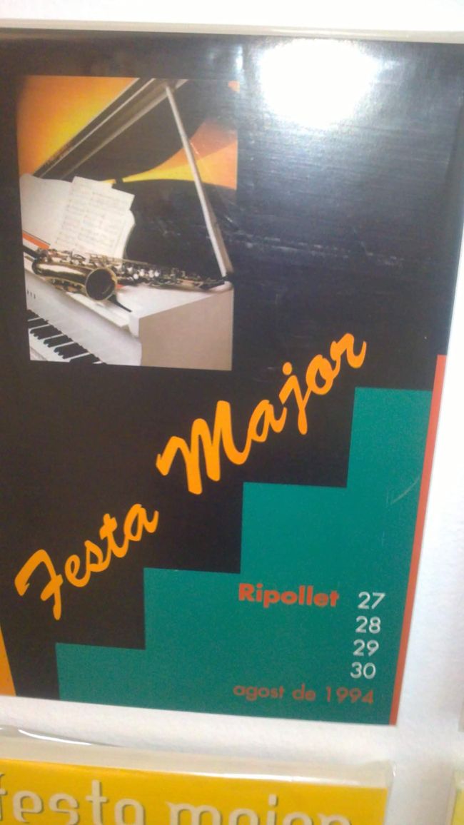 Old posters of the Festa Major de Ripollet (photos from 2018)