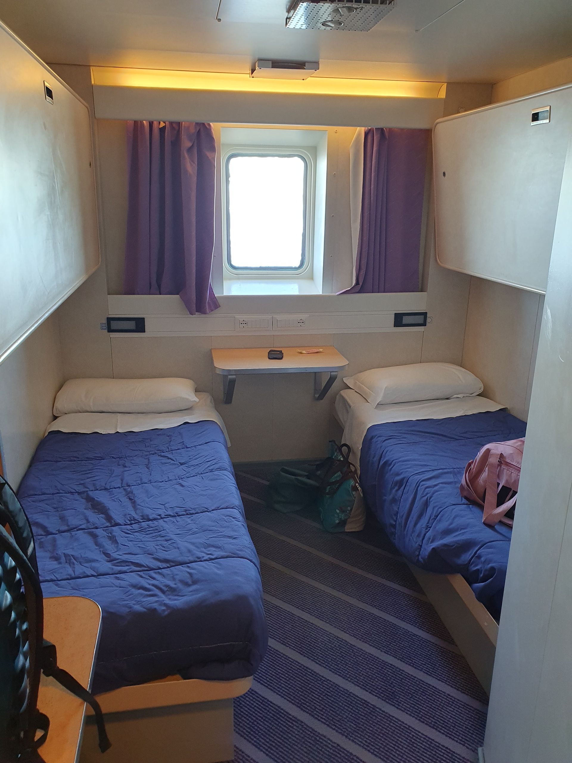 Cabine avec salle de bain privée, top !