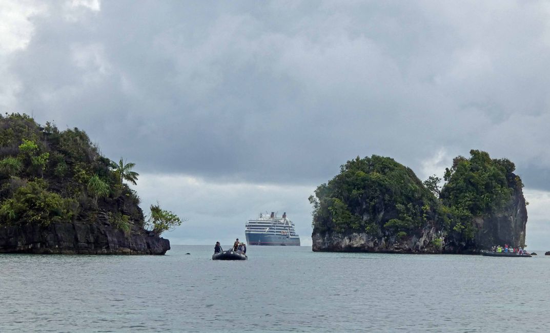 Misool, Nuova Guinea occidentale, Indonesia, escursione in Zodiac