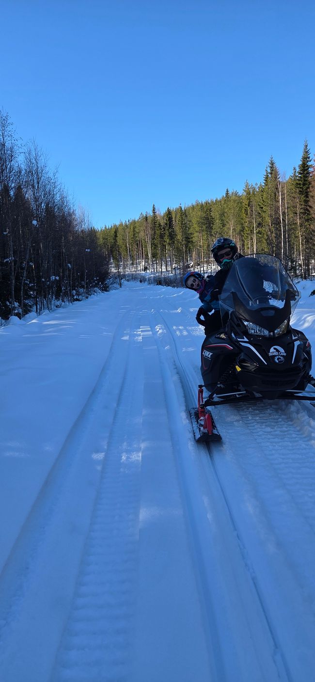 Sneeuwscooter tocht!
